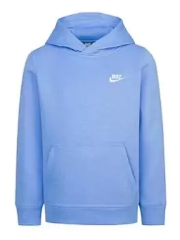 Nike Younger Boys Club Fleece Po Hoodie, Blue, Size 2-3 Years