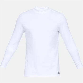 Under Armour Armour ColdGear Fitted Base Layer Top Mens - White