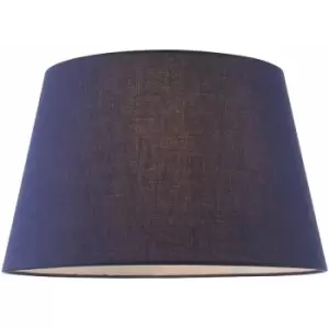 Loops - 14' Round Tapered Lamp Shade Navy Blue Cotton Fabric Modern Simple Light Cover