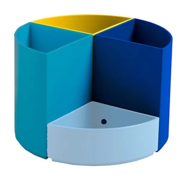 Exacompta Bee Blue The Quarter Desk Tidy Recycled Assorted (Pack of 3)