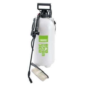 Draper Vehicle Sprayer with Wash Brush - 8-Litre