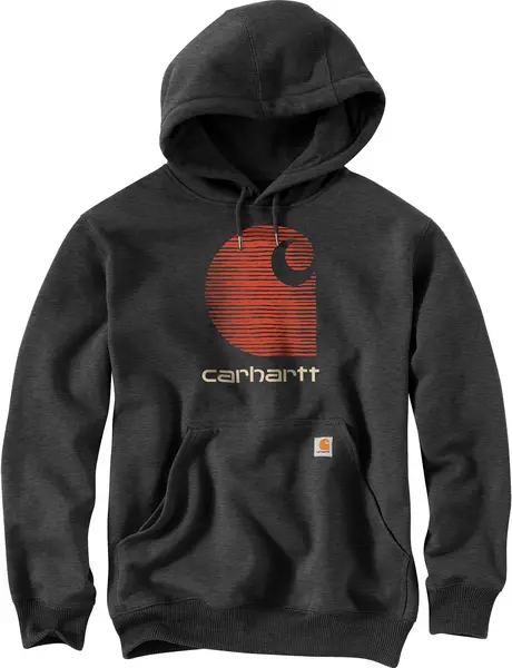 Carhartt Rain Defender C Logo Hoodie, grey, Size 2XL