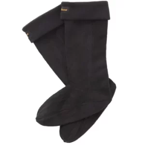 Barbour Mens Fleece Wellington Sock Black Large