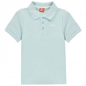 Slazenger Plain Polo Shirt Junior Boys - Light Blue