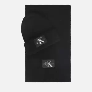 Calvin Klein Jeans Wool-Blend Beanie and Scarf Set