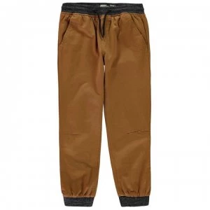 No Fear Ribbed Waistband Chinos Junior Boys - Coffee