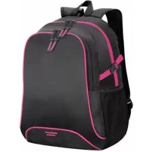 Shugon Osaka Basic Backpack / Rucksack Bag (30 Litre) (Pack of 2) (One Size) (Black/Hot Pink) - Black/Hot Pink