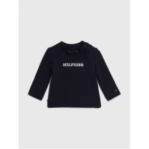 Tommy Hilfiger Baby Monotype Tee L/S - Blue