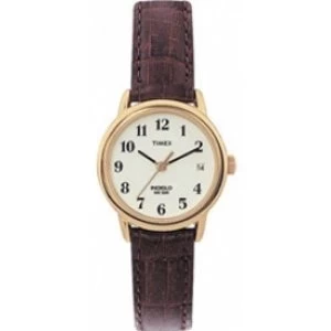 Timex T20071 Womens Leather strap Analouge Watch