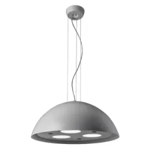 Cristal Moon Lux Comb LED Pendant Light - Grey Glass