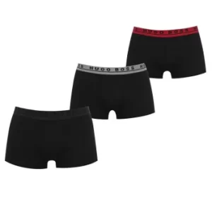 Hugo Boss 3 Pack Logo Boxer Trunks Black Size L Men