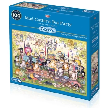 Mad Catter's Tea Party Jigsaw Puzzle - 1000 Pieces