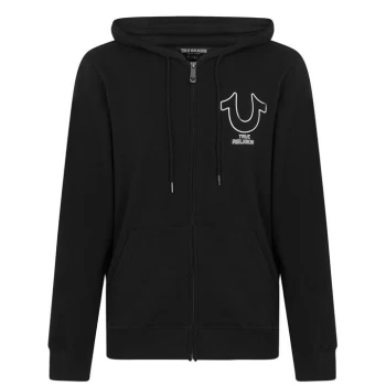 True Religion True Religion Hood Logo Zip - Onyx 1001