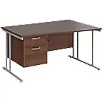 Dams International Wave Desk MC14WRP2SW 1,400 x 725 x 800 - 990 mm