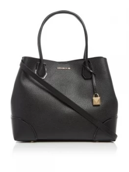 Michael Kors Mercer gallery large center zip tote bag Black