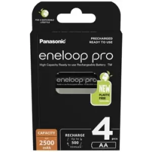 Panasonic eneloop pro HR06 AA battery (rechargeable) NiMH 2500 mAh 1.2 V 4 pc(s)