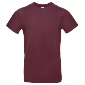 B&C Mens #E190 Tee (XS) (Burgundy)