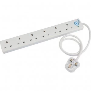 Draper 6 Socket Protected Extension Lead 0.75m