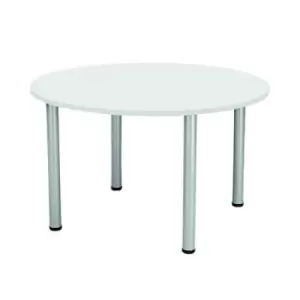 Jemini Circular Meeting Table 1200x1200x730mm White KF840188