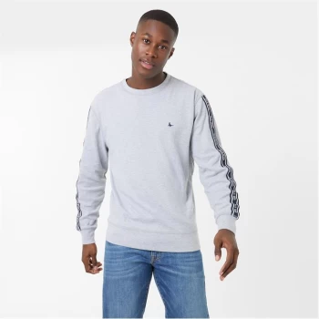 Jack Wills Tape Crew Neck Sweatshirt - Grey Marl