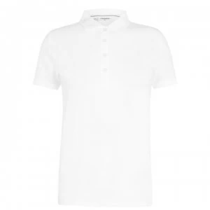 Calvin Klein Golf Sleeve Cotton Polo Shirt Ladies - White