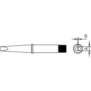 Weller 4CT6D8-1 Soldering tip Chisel-shaped, straight Tip size 5mm Content