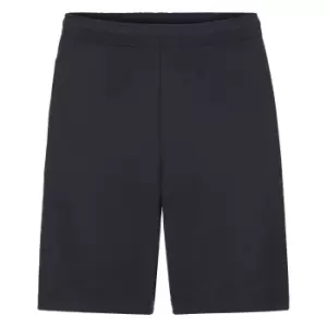 Fruit Of The Loom Mens Lightweight Casual Fleece Shorts (240 GSM) (L) (Deep Navy)