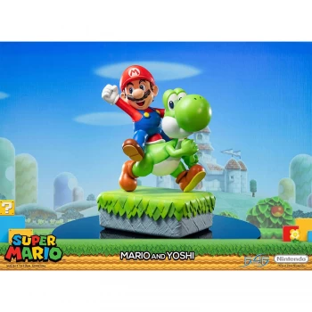 First 4 Figures Super Mario Resin Statue - Mario and Yoshi