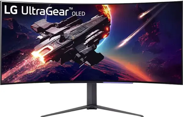 LG UltraGear 45" 45GR95QE-B WideScreen Quad HD Curved Gaming OLED Monitor