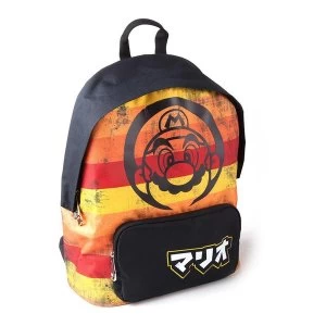 Nintendo - Distressed Retro Striped Unisex Backpack Backpack - Multi-Colour