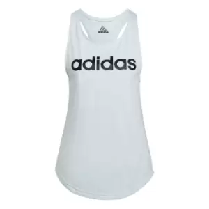 adidas Womens Essentials Linear Loose Tank Top - Blue