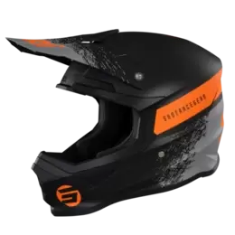 SHOT Furious Roll Black Orange Mat Offroad Helmet L