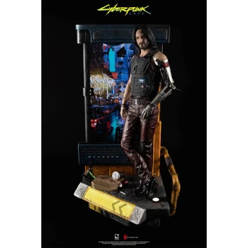 PureArts CyberPunk 2077 1/4 Scale Statue - Johnny Silverhand (Comes with LCD Screen and Inbuilt Stereo Speakers)