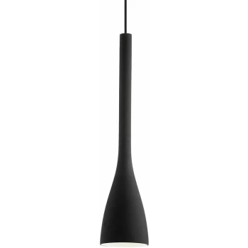 Ideal Lux Lighting - Ideal Lux Flut - 1 Light Large Ceiling Pendant Black, E27