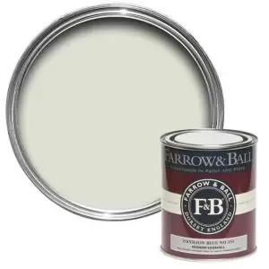 Farrow & Ball Modern Pavilion Blue No. 252 Eggshell Paint, 750Ml