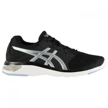 Asics Gel Moya Ladies Running Shoes - Black/Silv/Blue