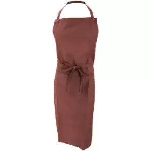 Jassz Bistro Unisex Bib Apron With Pocket / Barwear (Pack of 2) (One Size) (Burgundy) - Burgundy