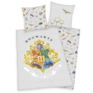 Harry Potter Duvet Set Hogwarts 135 x 200cm / 80 x 80 cm