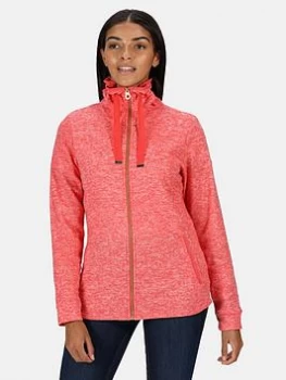 Regatta Evanna Full Zip Fleece - Light Red, Light Red, Size 8, Women