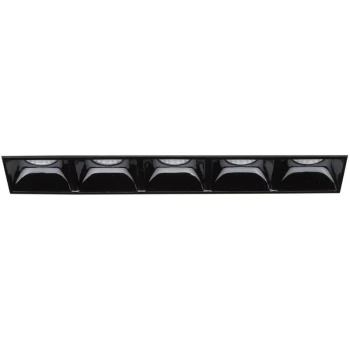 Ideal Lux Lika - LED 5 Light Recessed Spotlight Black