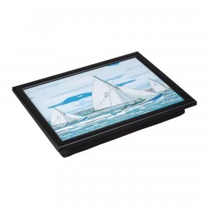 Denby Sailing Laptray With Black Edge