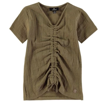 Firetrap Cloth T Shirt Junior Girls - Timber Wolf