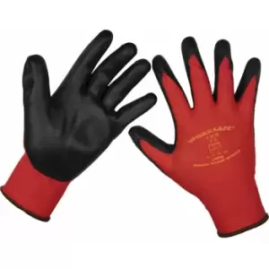 Loops - 6 pairs Nitrile Foam Gloves - Large - Abrasion Resistant - Breathable Open Back