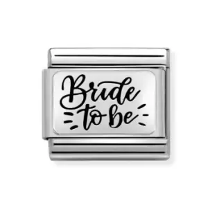 Nomination Classic Silver Bride to Be Charm