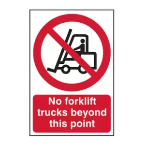 Spectrum Industrial NO Forklift Trucks Beyond This Point - PVC (200 x 300mm)