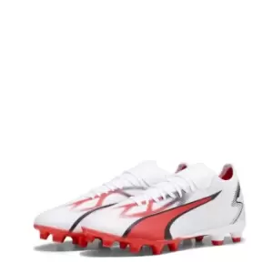 Puma Ultra Match.3 Adults Firm Ground Football Boots - White