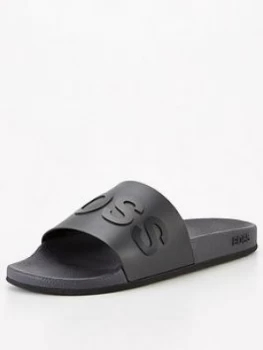 Hugo Boss Bay Slides Charcoal Size 6 Men