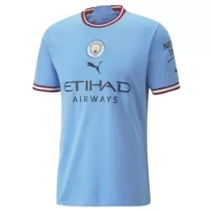 Puma Manchester City FC Home Shirt 2022 2023 Mens - Blue