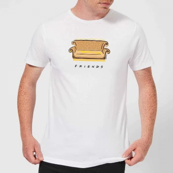 Friends Couch Mens T-Shirt - White - XS