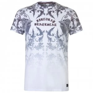 Firetrap Blackseal Embroidered T Shirt - White